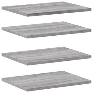 vidaXL Wandregale 4 Stk. Grau Sonoma 40x30x1,5 cm Holzwerkstoff