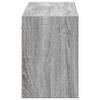 vidaXL TV-Wandschrank mit LED-Beleuchtung Grau Sonoma 130x31x45 cm