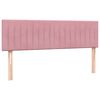 vidaXL Boxspringbett mit Matratze Rosa 140x220 cm Samt