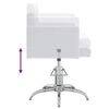 vidaXL Friseurstuhl Weiß Kunstleder