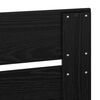 vidaXL Bettrahmen Schwarz 100 x 200 cm Massives Kiefernholz