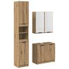 vidaXL Badezimmerschrank-Set 3 Stk. Artisan-Eiche 32 x 34 x 188,5 cm