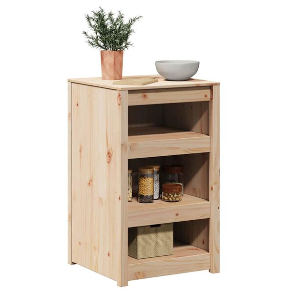 vidaXL Küchenschrank mit Regal Braun Eichen-Optik 55 x 55 x 92 cm
