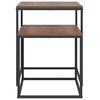 vidaXL Couchtisch-Set 2-tlg. Holzwerkstoff und Metall