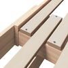vidaXL Bettrahmen mit Kopfteil Braun 80 x 200 cm Holzwerkstoff