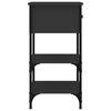 vidaXL Nachttisch Schwarz 34x36x70 cm Holzwerkstoff