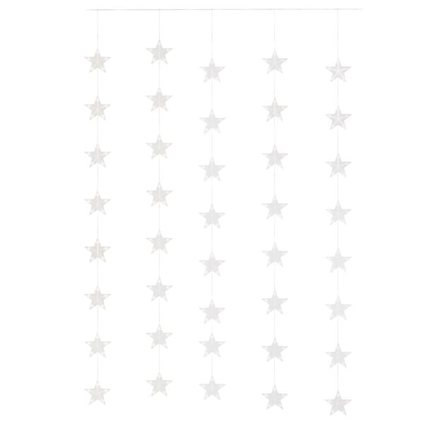 vidaXL LED Sternenvorhang Lichterkette 200 LED Warmweiß 8 Funktionen