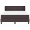 vidaXL Boxspringbett mit Matratze Dunkelbraun 140 x 190 cm Stoff