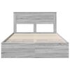 vidaXL Bettrahmen Graues Sonoma 150 x 200 cm Ingenieurs Holz