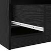 vidaXL Kleiderschrank Schwarz Eichen-Optik 50 x 30 x 200 cm
