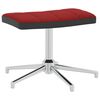 vidaXL Relaxsessel mit Hocker Weinrot Samt und PVC
