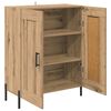 vidaXL Sideboard Artisan-Eiche 69,5 x 34 x 90 cm Verbundholz und Eisen