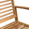 vidaXL Gartenbank Natur 110 x 64 x 76.5 cm Teak-Massivholz