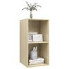 vidaXL TV-Wandschrank Sonoma-Eiche 37x37x72 cm Holzwerkstoff