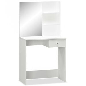 vidaXL Schminktisch Holzwerkstoff 75x40x141 cm Wei&szlig;