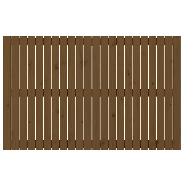 vidaXL Wand-Kopfteil Honigbraun 140x3x90 cm Massivholz Kiefer