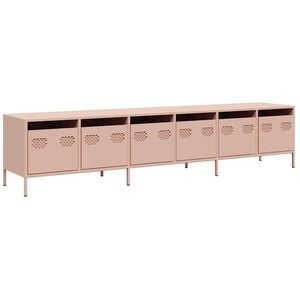 vidaXL TV-Schrank Rosa 202x39x43,5 cm Kaltgewalzter Stahl