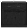 vidaXL Highboard Schwarz Eichen-Optik 70 x 35,5 x 67,5 cm