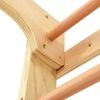 vidaXL Sprossenwand Set mit Strickleiter Turnringe Holz