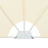 vidaXL Faltbarer Terrassen-Seitenf&auml;cher Creme 300&times;150 cm