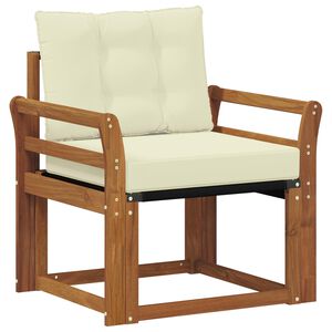 vidaXL Outdoor-Sofagarnitur Massives Akazienholz und Textilene