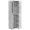 vidaXL Highboard FLORIN Graues Sonoma 60 x 35 x 182 cm Holzwerkstoff