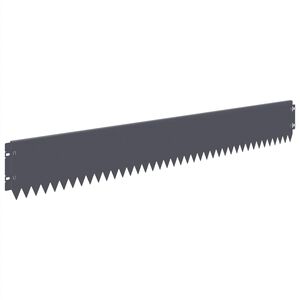 vidaXL Raseneinfassung 30 pcs 103 x 15 cm Stahl Anthrazit