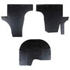 vidaXL Autofu&szlig;matte 3 pcs Schwarz VW T5 , T6 , f&uuml;r MULTAN Gummi
