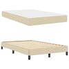 vidaXL Boxspringbett mit Matratze Creme 120 x 190 cm Stoff