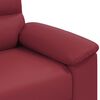 vidaXL 2-Sitzer-Sofa Weinrot 180x81x84 cm Kunstleder