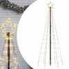 vidaXL LED Weihnachtsbaum mit Spie&szlig;en 220 LEDs warmwei&szlig; 180 cm (nur AU)