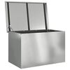 vidaXL Au&szlig;enlagerbox Silber 80 x 50,5 x 50 cm Stahl