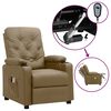 vidaXL Massagesessel Elektrisch Cappuccino-Braun Kunstleder