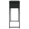 vidaXL Konsolentisch mit Ablage Schwarz 105x30x75cm Holzwerkstoff