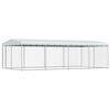 vidaXL Outdoor-Hundezwinger mit &Uuml;berdachung 7,6x3,8x2,3 m