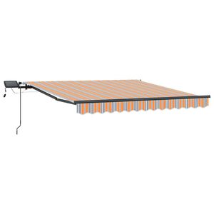 vidaXL Einziehbare Markise Mehrfarbig 300 x 250 cm Stoff