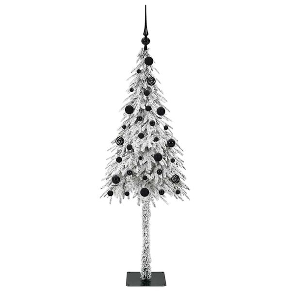 vidaXL Weihnachtsbaum mit 150 LEDs Wei&szlig; 150 cm PE und Stahl