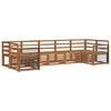 vidaXL Outdoor-Sofagarnitur 7 stk. Natur