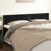 vidaXL Kopfteile 2 Stk. Schwarz 100x5x78/88 cm Samt