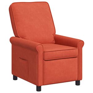 vidaXL Liegestuhl Rot-Orange 69 x 95 x 101 cm Stoff