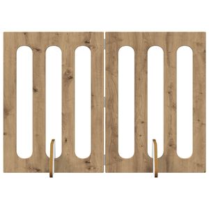 vidaXL Faltbarer Haustierzaun 2 pcs Artisan-Eiche 100,5 x 38 x 70 cm