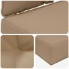 vidaXL Sofakissen f&uuml;r drau&szlig;en 2 pcs Taupe Polyester