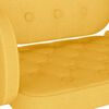 vidaXL Esszimmerst&uuml;hle 2 Stk. Drehbar Senfgelb Stoff