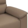 vidaXL 2-Sitzer-Sofa Cappuccino 140 cm Kunstleder