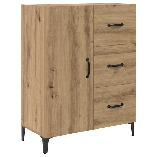 vidaXL Sideboard Artisan-Eiche 69,5 x 34 x 90 cm Holzwerkstoff