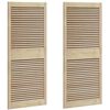 vidaXL Schrankt&uuml;r mit T&uuml;r 2 pcs Natur 140,5 x 2,1 x 59,5 cm