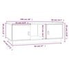 vidaXL Couchtisch 100x50x35 cm Massivholz Kiefer