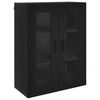 vidaXL Highboard Schwarz Eichen-Optik 69,5 x 34 x 180 cm Holzwerkstoff