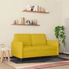 vidaXL 2-Sitzer-Sofa Gelb 120 cm Samt