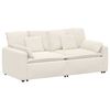 vidaXL Modulares Sofa mit Kissen Cream
